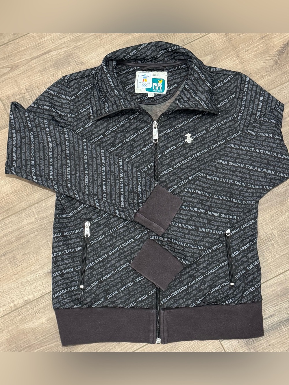 Vintage Aritzia Park Life Vancouver 2010 Olympic Jacket Grey - Size L EUC